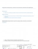 Preparación de disoluciones y cálculo de concentraciones utilizando cifras significativas