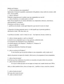 Modulo de windows. Página 1