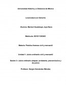 Juicio ordinario (etapas: probatoria, preconclusiva y de juicio)