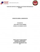 TEMA: OBSERVACION COLEGIO LICEO SANTA INES SEDE VALLEGRANDE