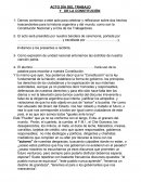 Acto Día del trabajo y de la Constitución