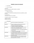 ESQUEMA: Proyecto de investigación
