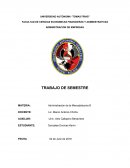 Administración de la Mercadotecnia lll TRABAJO DE SEMESTRE