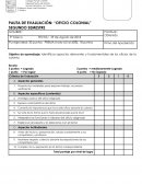 PAUTA DE EVALUACIÓN: “OFICIO COLONIAL”