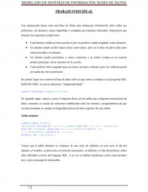 Modelo sistemas de información. Bases de datos. Página 1