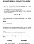 Terminacion contrato de cesion