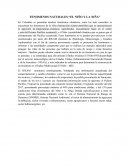FENOMENOS NATURALES “EL NIÑO Y LA NIÑA”