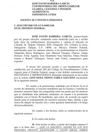 CONTESTACION Y RECONVENCIÓN ALIMENTOS. Página 1
