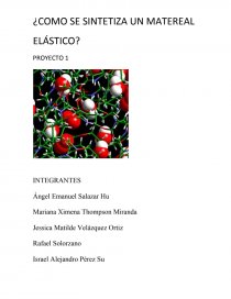 ¿COMO SE SINTETIZA UN MATERIAL ELÁSTICO?. Página 1