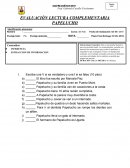 EVALUACIÓN LECTURA COMPLEMENTARIA PAPELUCHO