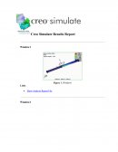 Creo Simulate Results Report