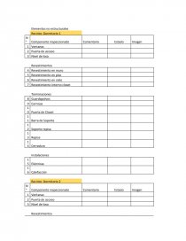 Formatos de inspeccion. Página 1