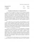 Tecnología de la Información y la Comunicación (TIC) ensayo