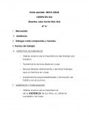 ORDEN DEL DIA Ciclo escolar 2015-2016