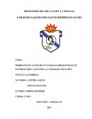 PROBLEMÁTICAS SOCIO CULTURALES PRESENTES EN EL ENTORNO EDUCATIVO DE LA CIUDAD DE ASUNCIÓN