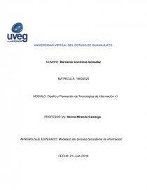 Modelado de un sistema de informacion. Página 1
