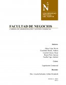 Derecho Legislación Comercial