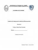 Cuaderno de trabajo para la materia de Microeconomía
