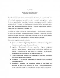 La distribución funcional del poder: (1) ejecutivo y administraciones. Página 1