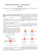 Práctica de laboratorio. Coeficientes de fricción