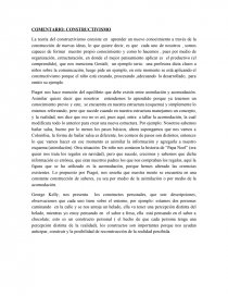 COMENTARIO: CONSTRUCTIVISMO. Página 1