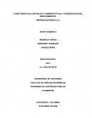 CARACTERÍSTICAS CONTABLES Y ADMINISTRATIVAS, Y PRESERVACION DEL MEDIO AMBIENTE
