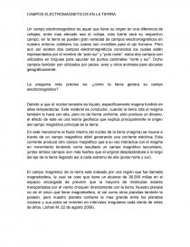 CAMPOS ELECTROMAGNETICOS EN LA TIERRA. Página 1