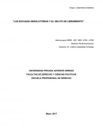 Libramiento indebido. Página 1