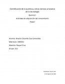 Contribución de la química a otras ciencias