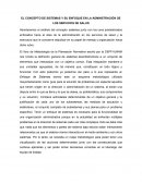 El CONCEPTO DE SISTEMAS Y SU ENFOQUE EN LA ADMINISTRACIÓN DE LOS SERVICIOS DE SALUD