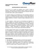 JUSTIFICACION DEL CLIENTE OCULTO