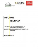 PROYECTO DE CONSTRUCCION DE 70 VIVIENDAS TIPO VIP EN EL MUNICIPIO ZAMBRANO DEPARTAMENTO DE BOLIVAR.
