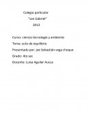 Tema: acto de equilibrio