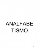 ANALFABETISMO - TRABAJO DE INVESTIGACION