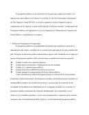 Ejecucion del presupuesto en Venezuela