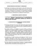 Estudios previos y analisis del sector