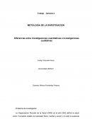 Diferencias entre investigaciones cuantitativas e investigaciones cualitativas