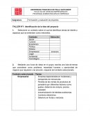 TALLER N°1: Identificación de la idea del proyecto