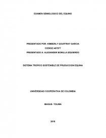 EXAMEN SEMIOLOGICO EQUINO. Página 1