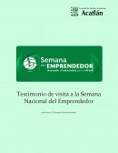 Testimonio Visita a la semana nacional del emprendedor 2018