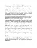 Corte por chorro de agua trabajo