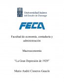 Macroeconomía La Gran Depresión de 1929