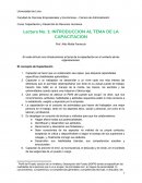 Lectura No. 1: INTRODUCCION AL TEMA DE LA CAPACITACION