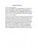 Juegos Olímpicos ensayo