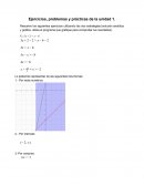 Ejercicios de desigualdades