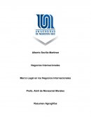 Marco Legal en los Negocios Internacionales