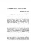 JUZGADO DE PRIMERA INSTANCIA PENAL, NARCOACTIVIDAD Y DELITOS CONTRA EL AMBIENTE
