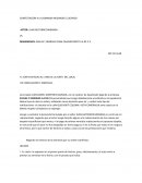 CONTESTACIÓN A LA DEMANDA NEGANDO EL DESPIDO