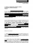 Escrito solicitando convivencia