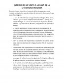 Informe casa de la literatura